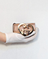 Gucci Heart Buckle belt, front view